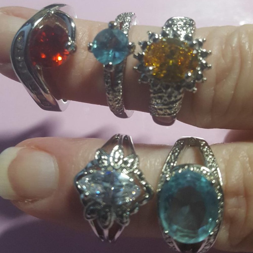 Lot of 5 rings from Jewelry in Candles (JIC)